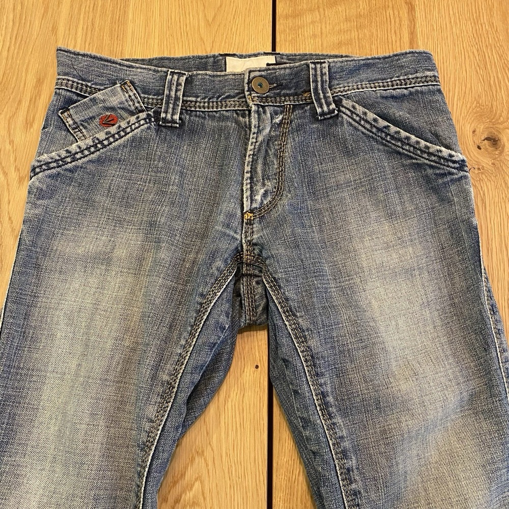 Vintage ENERGIE CONNELLY MEN'S JEANS W31 BLUE RAW WASH TECHNO STRAIGHT DENIM Y2K